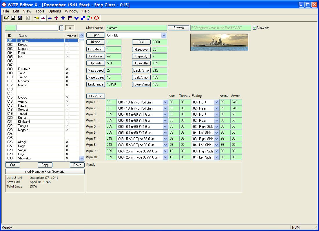 Ship Class View